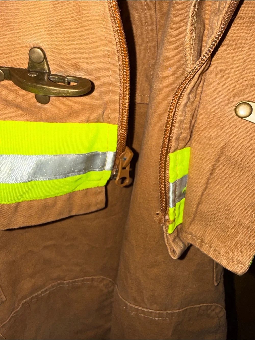 FireFighter childrens costume size 6-8 Cotton Get Real Gear EUC
